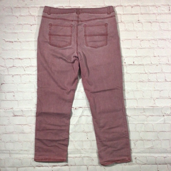 Maurices Pink High Rise Pants - Size 13/14 - Picture 4 of 9